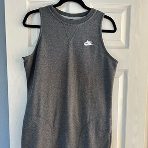 Nike Gray V-Neck Top